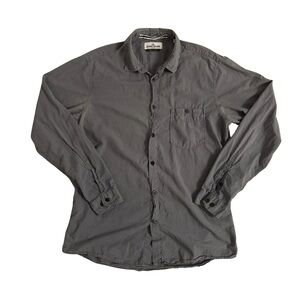 Stone Island Men's Gray Button-Up Shirt